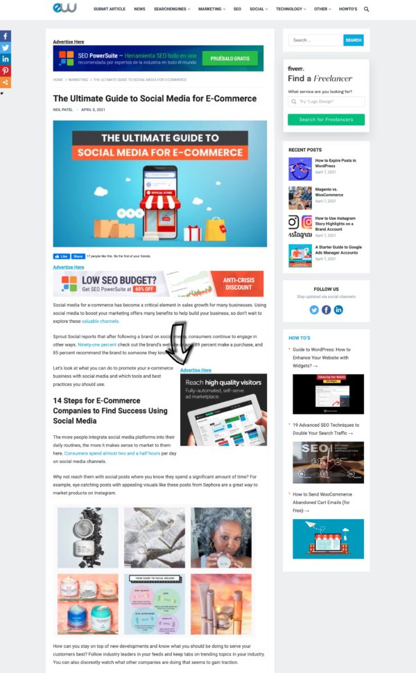 Entireweb Articles - Banner Inside all articles (300x250)